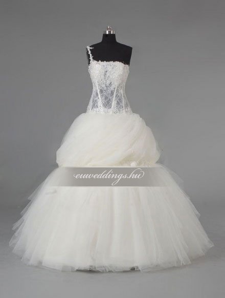 Menyasszonyi ruha báli fazonú pántos-BFP-3848