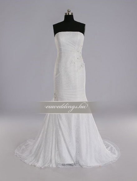 Menyasszonyi ruha sellő fazonú ujjatlan-SFU-11415